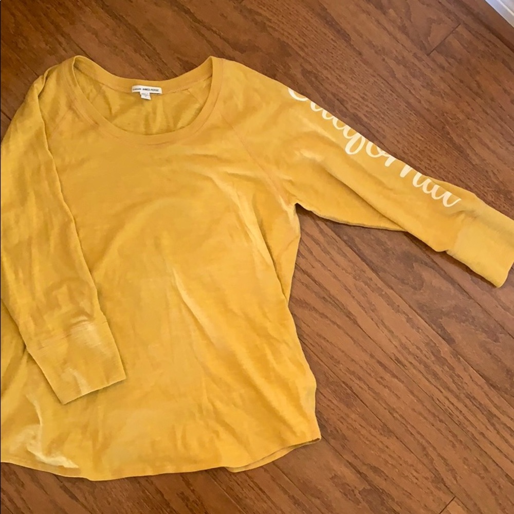 standard James Perse Yellow California Long Sleeve